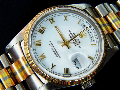 rolex two tone daydate